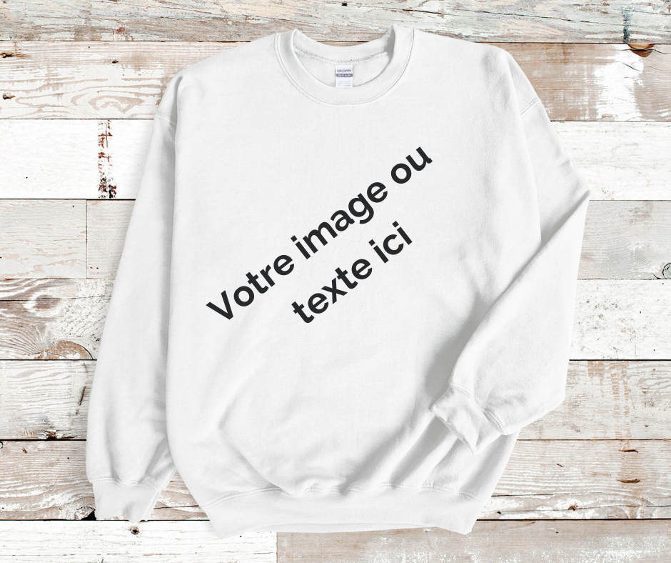 Chandail manches longues adulte (Pour vinyle thermocollant)