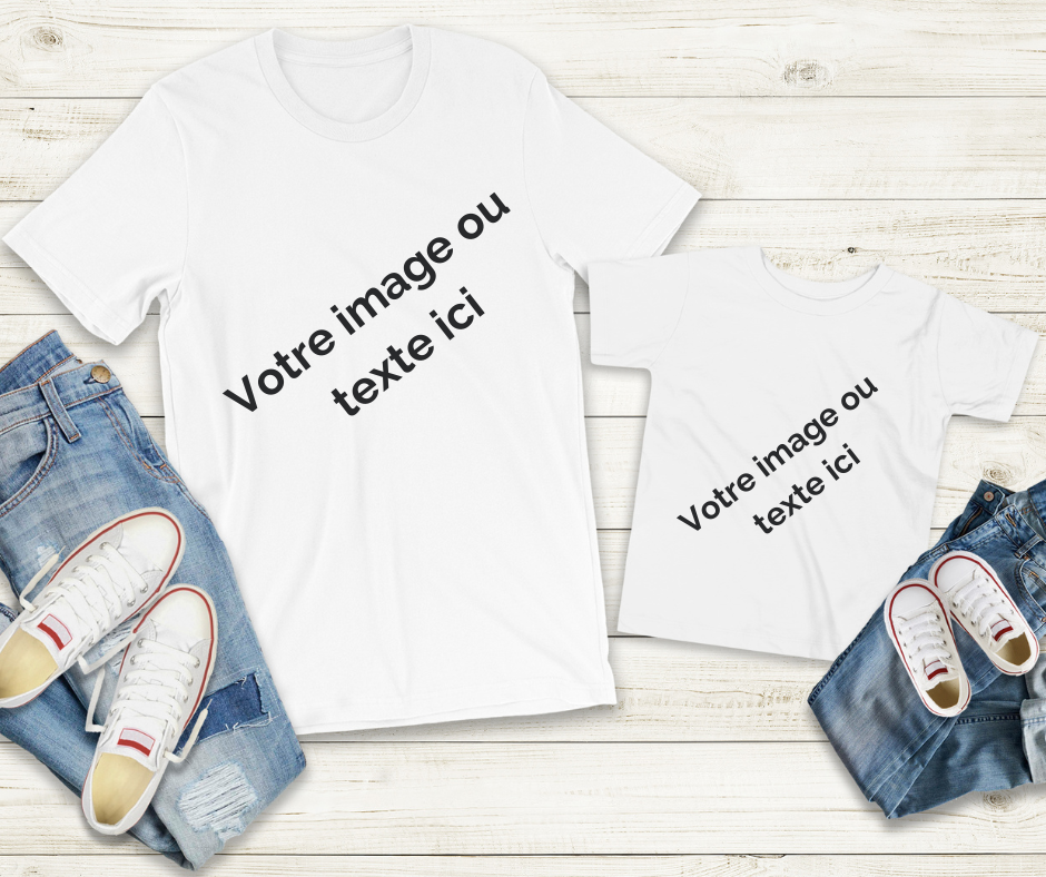 Chandail à manches courtes enfants (Pour vinyle thermocollant)