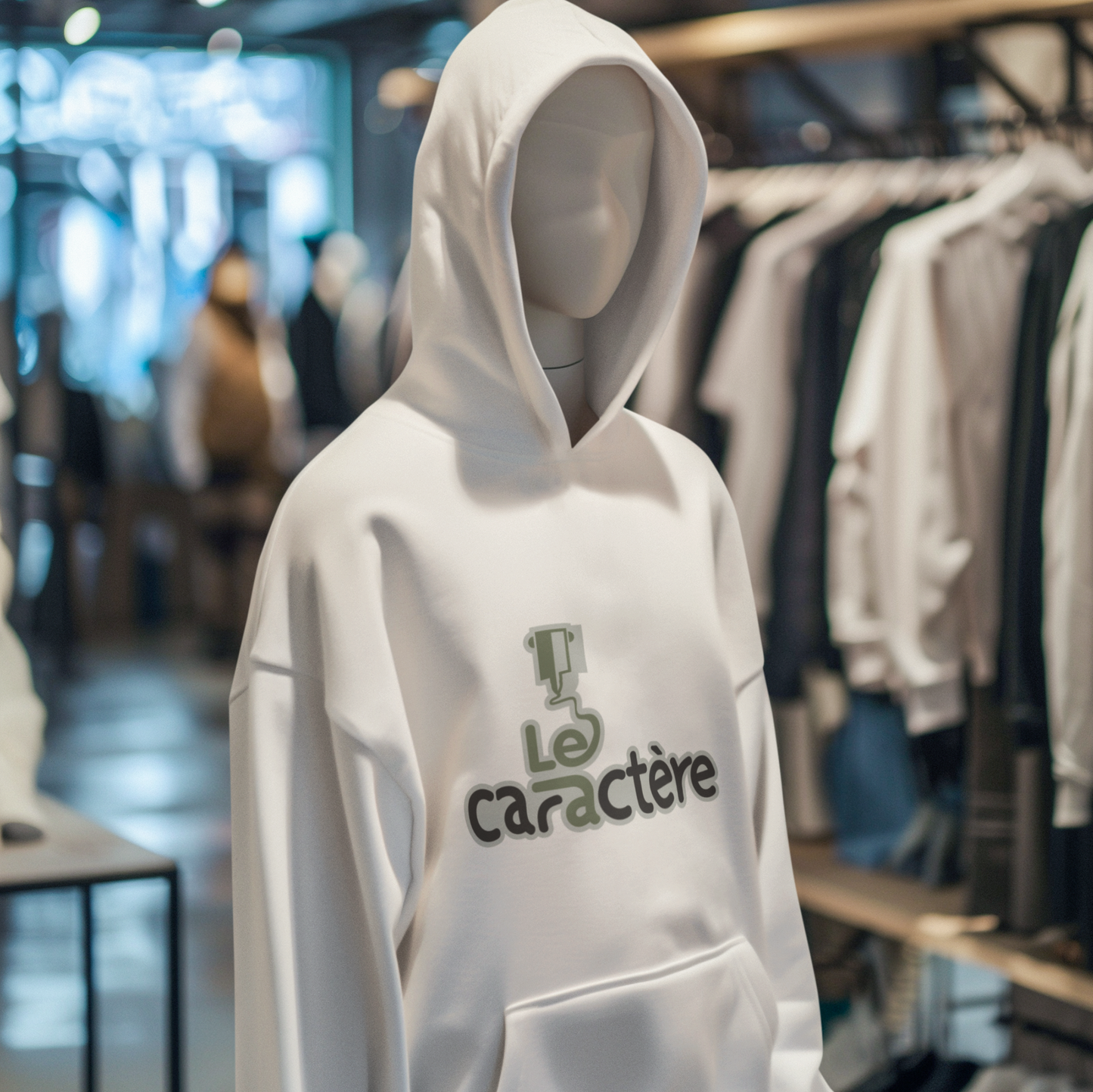 Chandail à capuchon adulte (Pour sublimation)