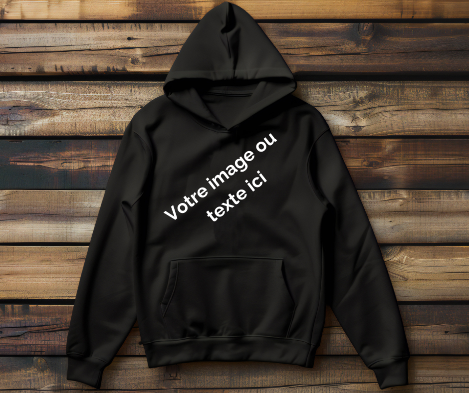 Chandail à capuchon adulte (Pour vinyle thermocollant)