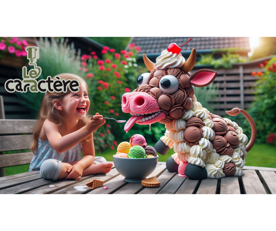 Banque image crèmes glacées comique 16